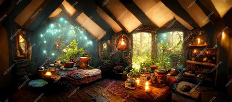 fantasy house interior.